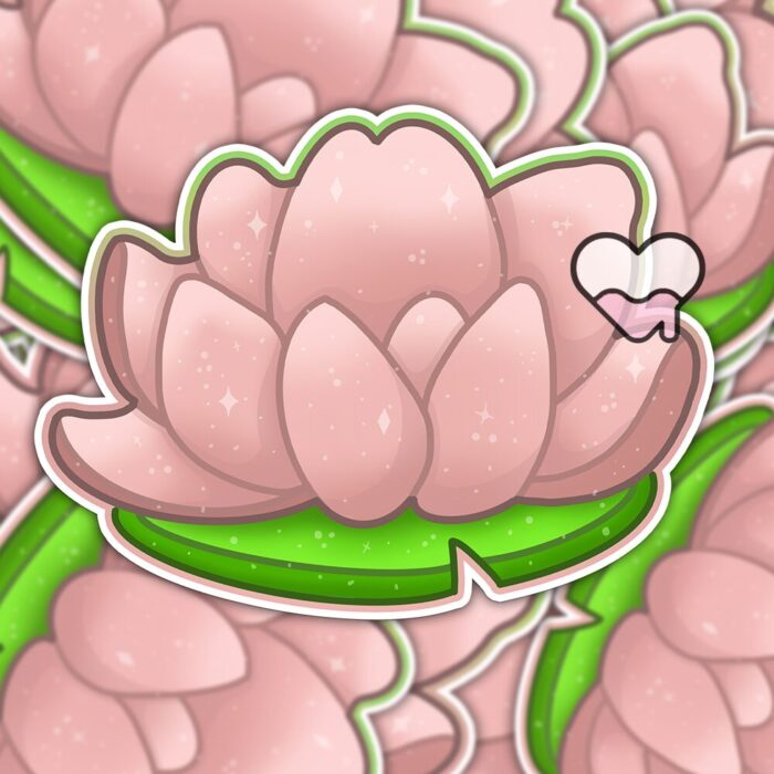 Lotus Flower Pink Sticker