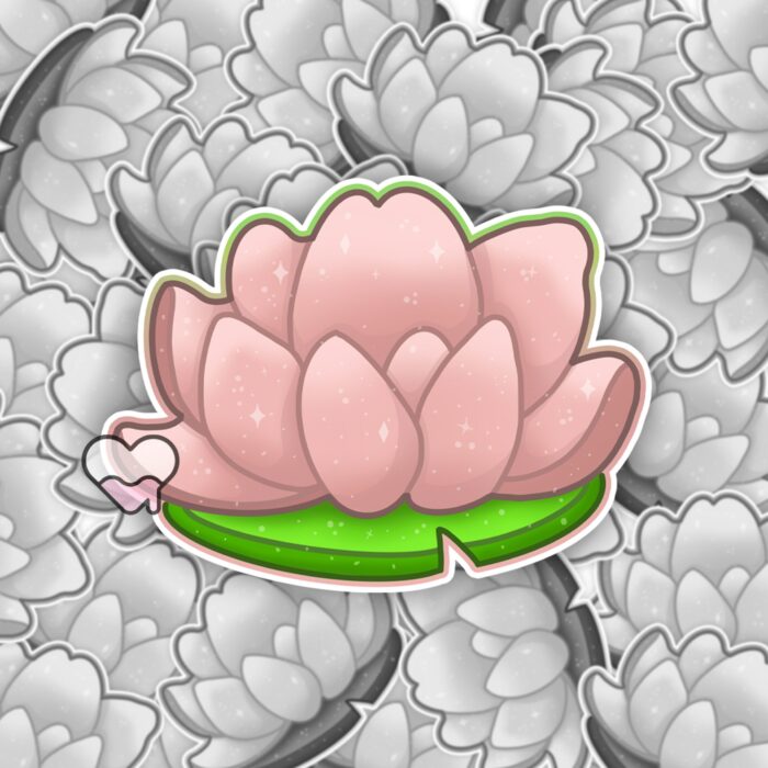 Lotus Flower Pink Sticker