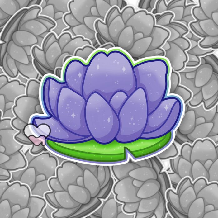 Lotus Purple Sticker