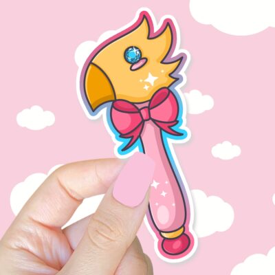 Magical Avian Wand Sticker