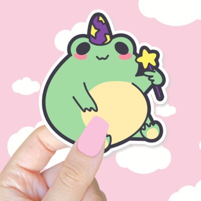 Magical Frog Boy Sticker