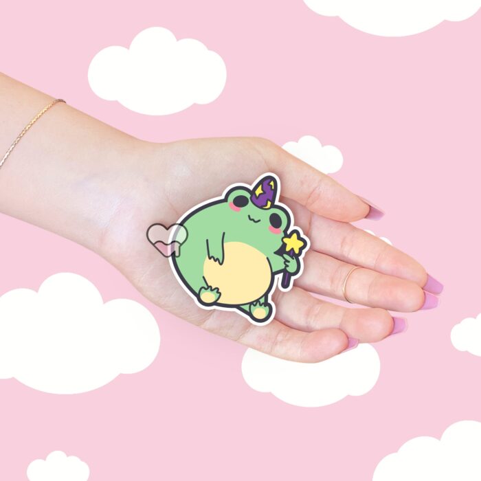 Magical Frog Boy Sticker