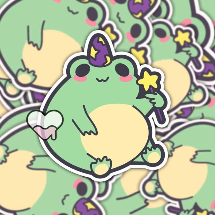 Magical Frog Boy Sticker