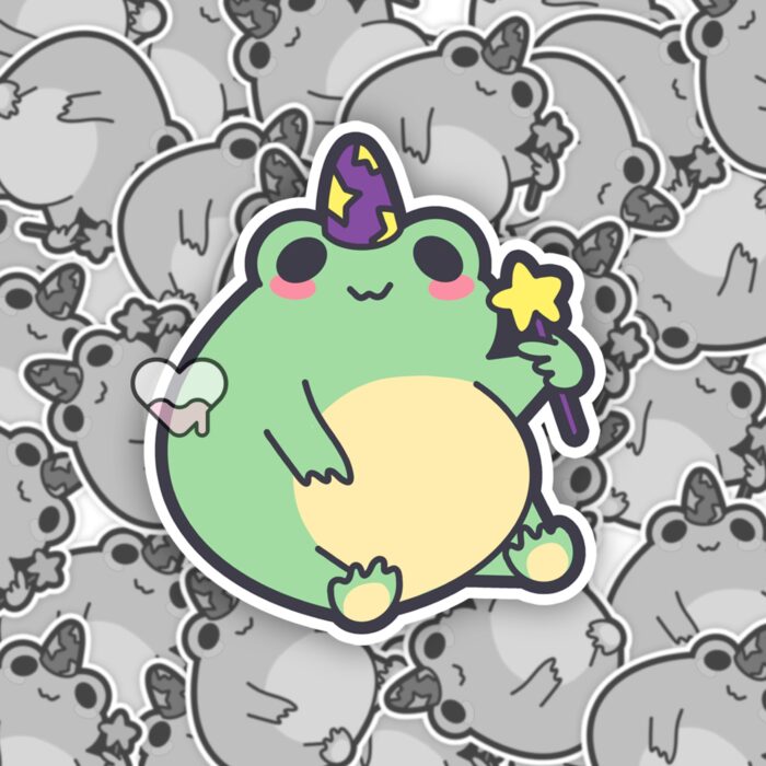 Magical Frog Boy Sticker