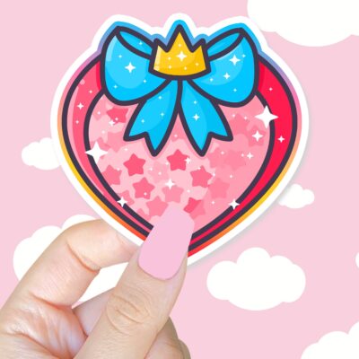 Magical Girl Heart Shield Sticker
