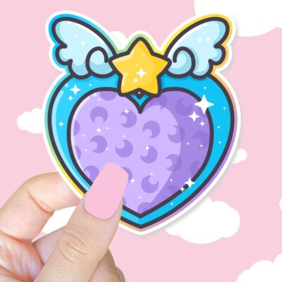 Magical Girl Moon Shield Sticker
