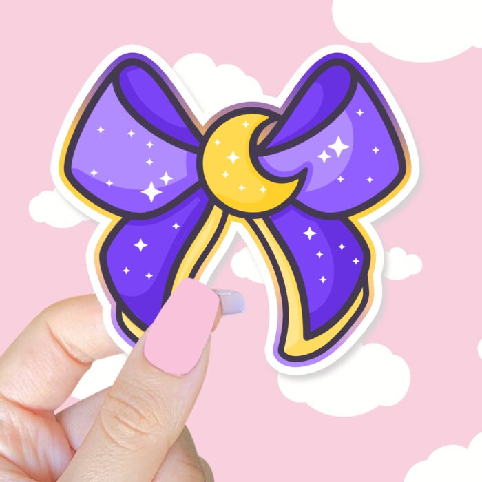 Magical Girl Moon Bow Sticker