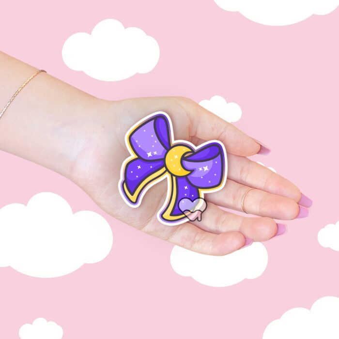 Magical Girl Moon Bow Sticker