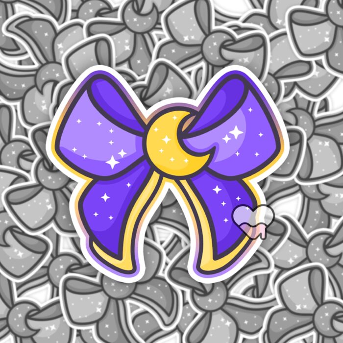 Magical Girl Moon Bow Sticker