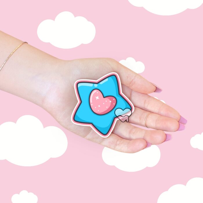 Magical Star Charm Blue Sticker