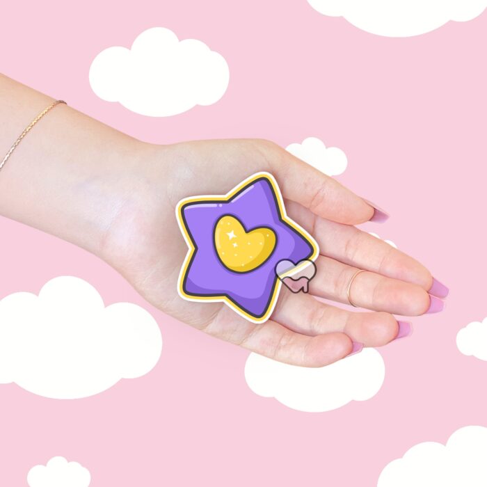 Magical Star Charm Purple Sticker