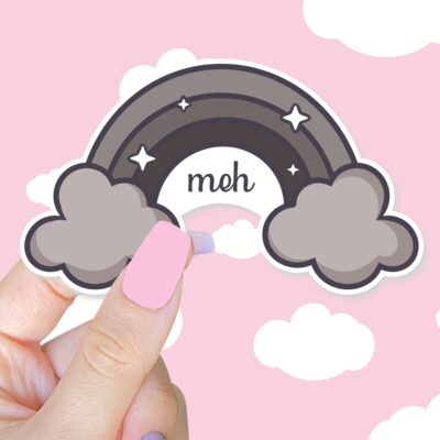 Meh Rainbow Sticker