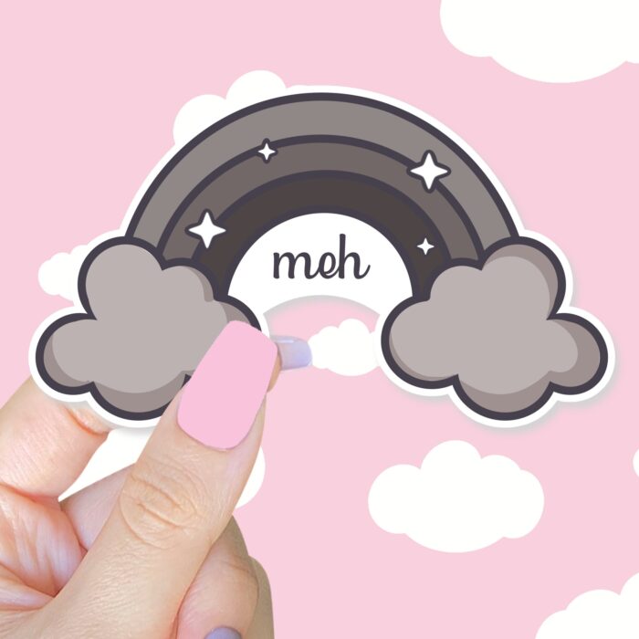 Meh Rainbow Sticker