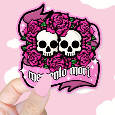 Memento Mori Pink Sticker