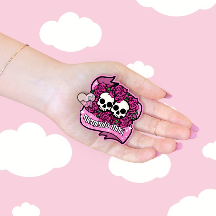 Memento Mori Pink Sticker