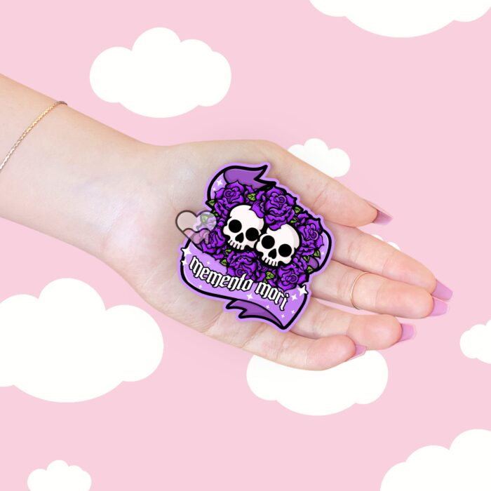Memento Mori Purple Sticker