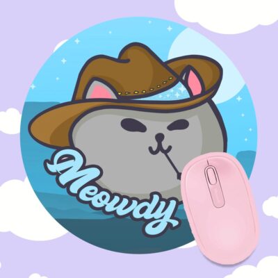 Meowdy Meowboy Mousepad