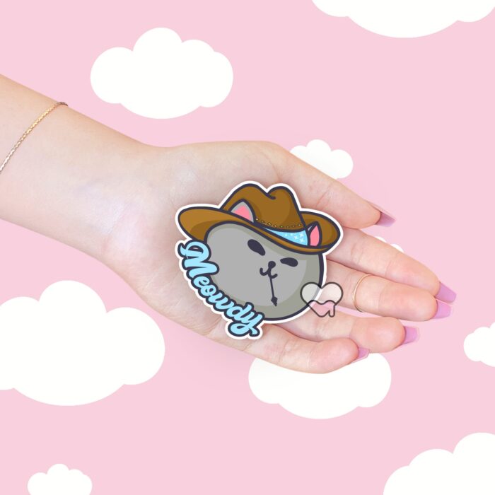 Meowdy Meowboy Stickers