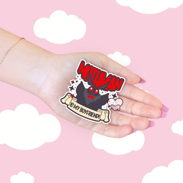 Mothman Is My Boyfriend Sticker