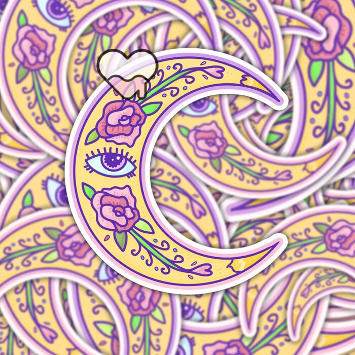 Mystical Moon Sticker