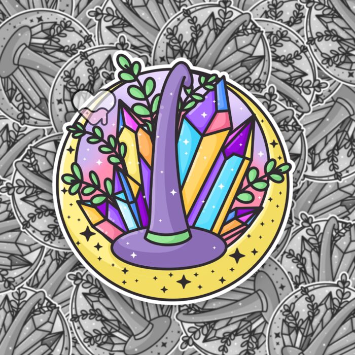 Mystical Witches Hat Sticker