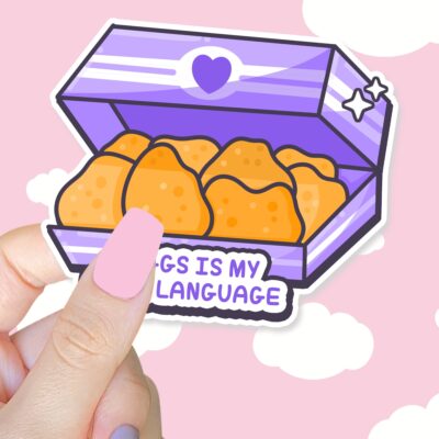 Nuggs Is My Love Language Sticker