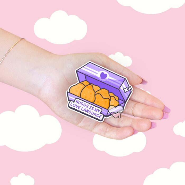 Nuggs Is My Love Language Sticker