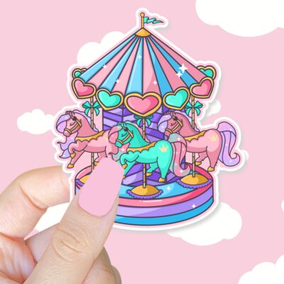 Pastel Carousel Sticker