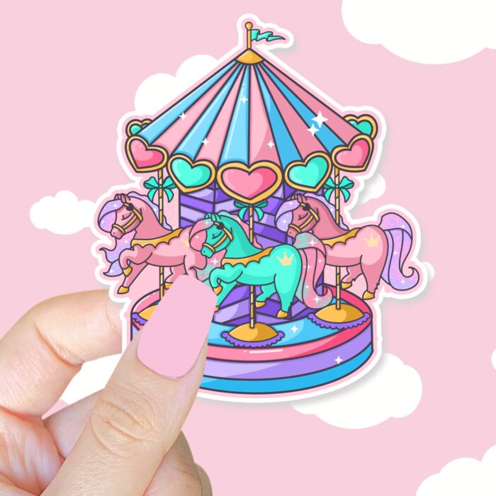 Pastel Carousel Sticker