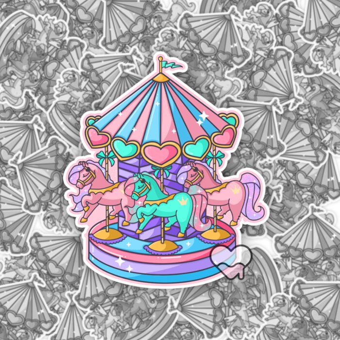 Pastel Carousel Sticker