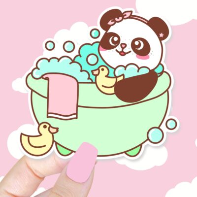 Petal The Panda Pamper Yourself Sticker