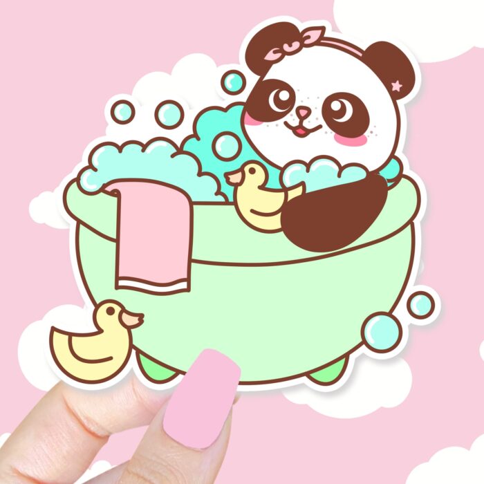 Petal The Panda Pamper Yourself Sticker
