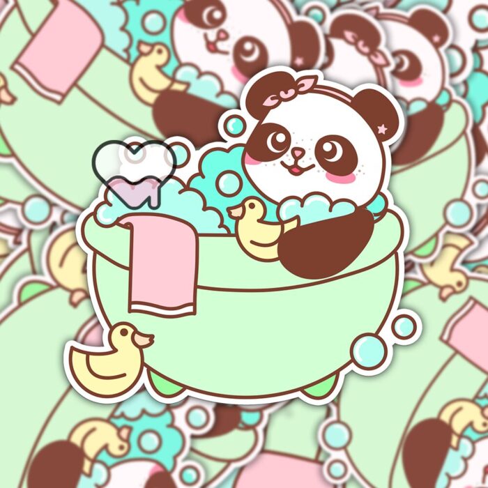 Petal The Panda Pamper Yourself Sticker