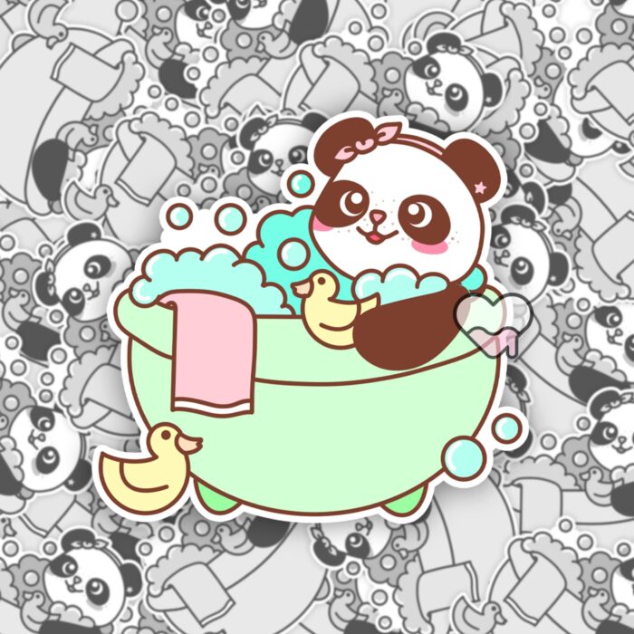 Petal The Panda Pamper Yourself Sticker