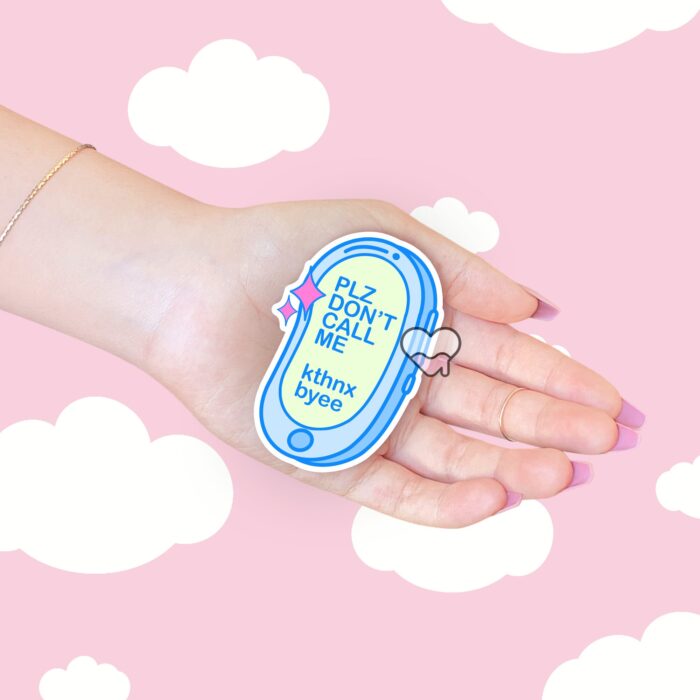Please Dont Call Me Blue Sticker