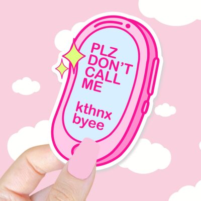 Please Dont Call Me Pink Sticker