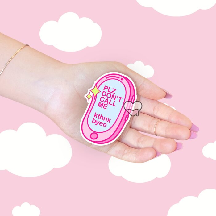 Please Dont Call Me Pink Sticker