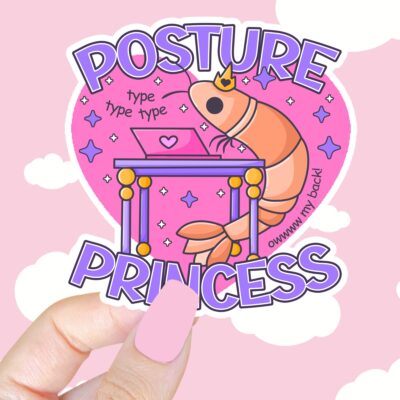 Posture Princess Sticker
