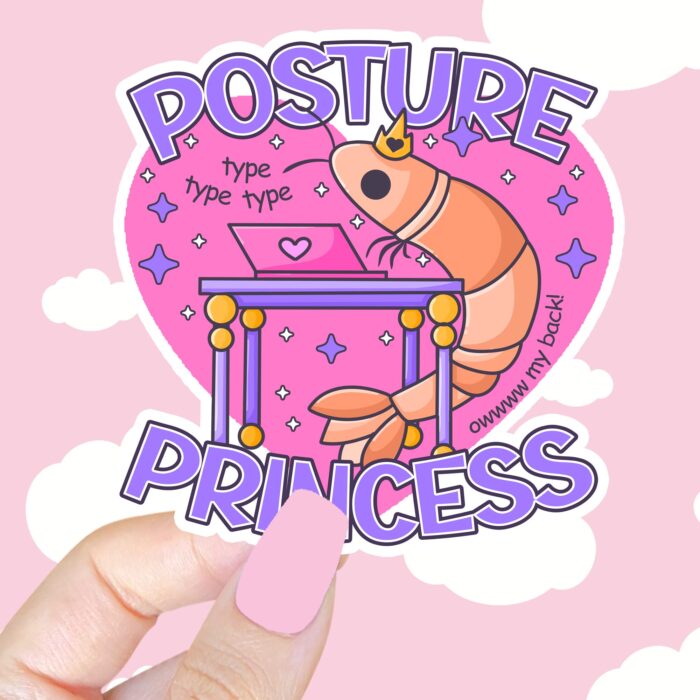 Posture Princess Sticker