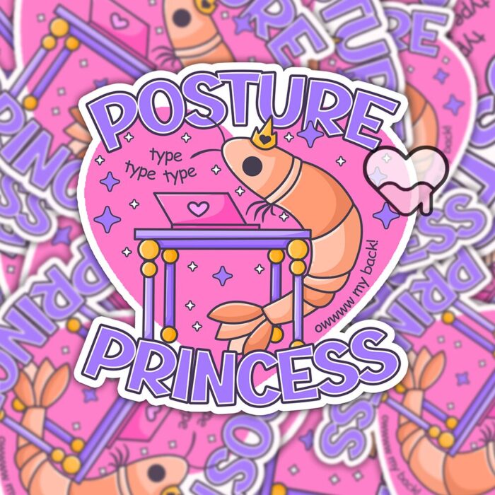Posture Princess Sticker