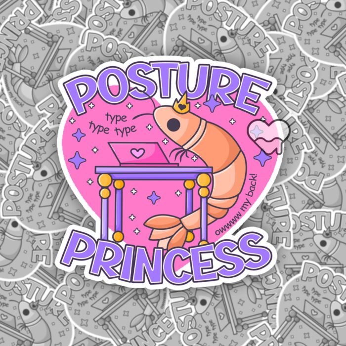 Posture Princess Sticker