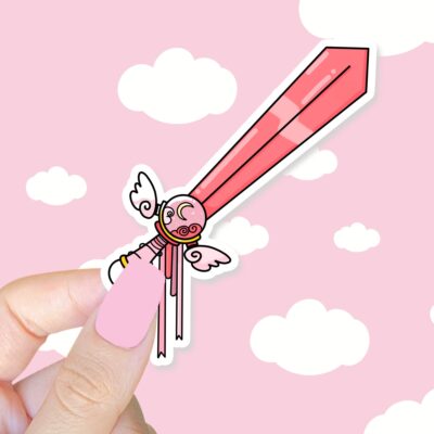 Pretty Pink Magical Sword Sticker