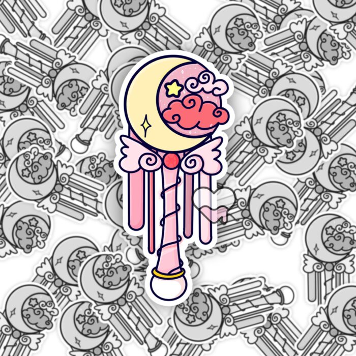 Pretty Pink Magical Wand Sticker