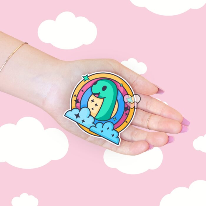 Rainbow Nessie Sticker