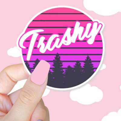 Retro Trashy Sticker