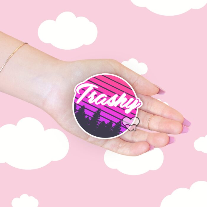 Retro Trashy Sticker