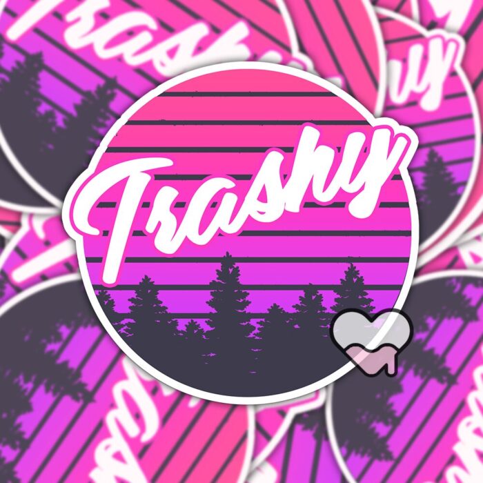Retro Trashy Sticker