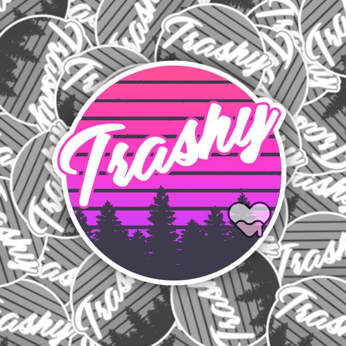 Retro Trashy Sticker
