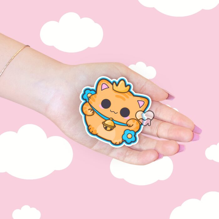 Royal Lucky Cat Sticker