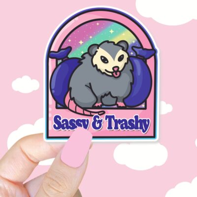 Sassy And Trashy Sticker